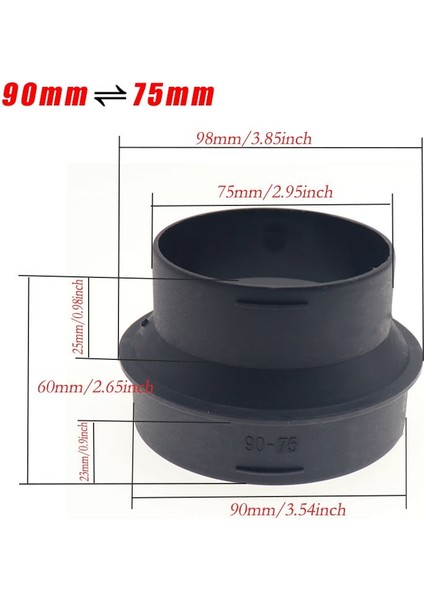 75 90 Adaptör Stili Eberspacher Veya Webasto Için mm Oto Isıtıcı Kanal Düşürücü Hortum Tüp Bağlayıcı Isıtıcı Kanal Boru Marangoz Bağlayıcı (Yurt Dışından)