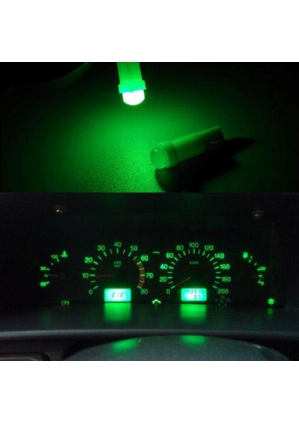 Sarı Ar Iç T5 LED 1 Smd Dc 12V Işık Seramik Pano Göstergesi Enstrüman Seramik Araba Oto Yan Kama Işık Lambası Ampul N6 (Yurt Dışından)