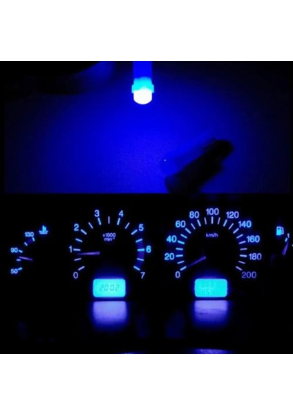 Sarı Ar Iç T5 LED 1 Smd Dc 12V Işık Seramik Pano Göstergesi Enstrüman Seramik Araba Oto Yan Kama Işık Lambası Ampul N6 (Yurt Dışından)