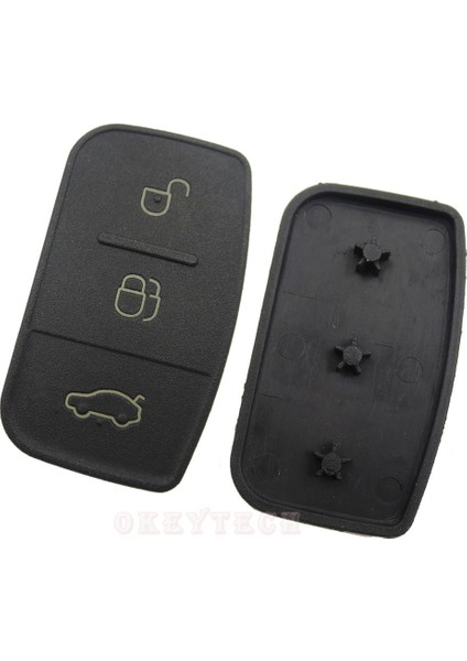 Okeytech Yedek Anahtar Sert Onarım 3 Düğme Ford Focus Fiesta C Max S Max Galaxy Uzaktan Çevirmeli Anahtar Kabuk Kılıf (Yurt Dışından)