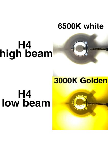 H9 Stili 6500K Beyaz 2x Yeni C6 LED H4 Iki RENKLIK+3000K 6500K+8000K Hilo H7 H1 H8 H Hb3 Hb Ampul Oto Işık Araba Far Sis Lambası (Yurt Dışından)