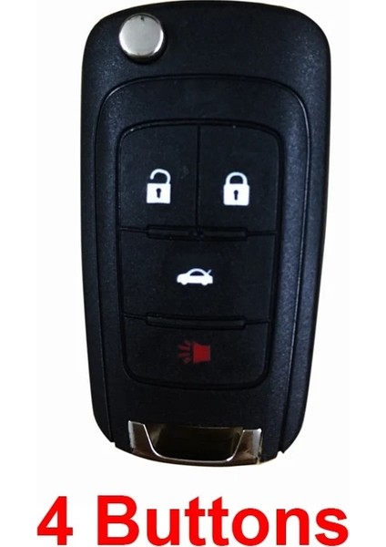 4 Düğme Katlanır Flip Anahtar Kabuk Kılıf Chevrolet Cruze Spark Aveo Captiva Uzaktan Araba Sustalı Kapak Fob 3 Düğme HU100 Blade (Yurt Dışından)