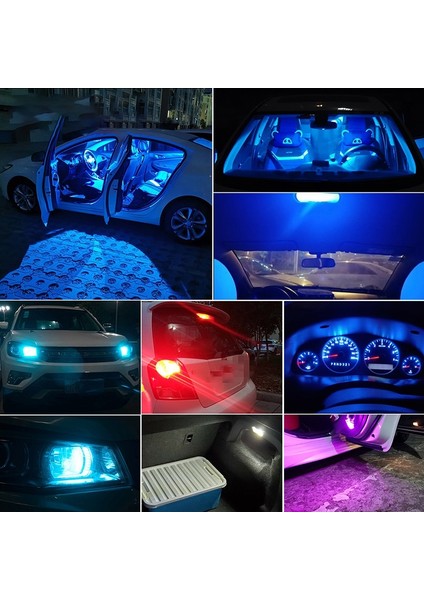 2 Adet Tarzı Sarı W5W Cam Muhafaza Cob Araba LED Ampul 6000K Beyaz Yeşil Mavi Kırmızı Kama Plaka Lambası Kubbe Işık Beyaz (Yurt Dışından) fırsatları