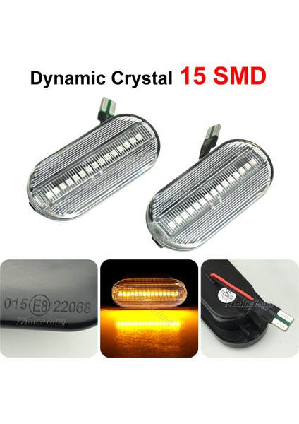 Dinamik Kristal Yan Işaretleyici Işık Dinamik LED Dönüş Sinyali Yanıp Sönen Gösterge Flaşör Seat Ibiza 6l Cordoba Toledo Leon Skoda Octavia Için 1 M (Yurt Dışından)