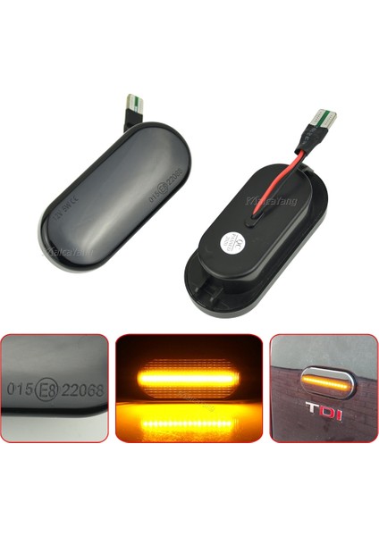 Dinamik Kristal Yan Işaretleyici Işık Dinamik LED Dönüş Sinyali Yanıp Sönen Gösterge Flaşör Seat Ibiza 6l Cordoba Toledo Leon Skoda Octavia Için 1 M (Yurt Dışından) modelleri