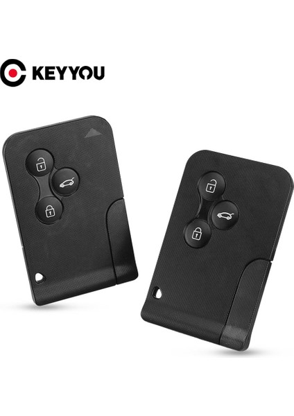 Anahtar Bıçak Stili Keyyou Yedek Akıllı Kart Anahtar Kabuk Renault Clio Logan Megane 2 3 Koleos Sce Düğmeler Küçük Anahtarlı Uzaktan Anahtar Kutu (Yurt Dışından)