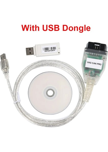 Dongle Stili ile Vag Can Pro Vcp V Ftdı Vag Obd 2 Obd2 Otomatik Teşhis Aracı Arayüzü Com USB Kablosu Audıvw Için Can Bus Uds K Hattı K-Hattı (Yurt Dışından)