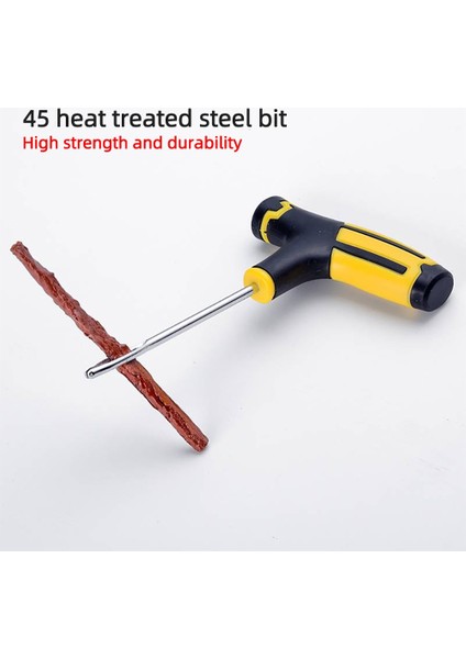 5 Adet-Sarı-A Tarzı Lastik Şeritler ile Araba Lastik Tamir Aletleri Kiti Tubeless Lastik Delinme Saplama Fişi Kamyon Motosiklet Için Set (Yurt Dışından)