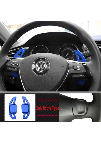 Mavi Stil Volkswagen Golf 7 Için Shift Paddle Alltrack Mk7 Passat B8 Vw Varyant Tiguan Jetta Mk6 Araba Direksiyon Dsg Shifter Uzatma (Yurt Dışından)