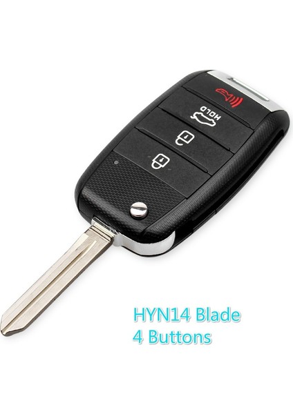 4 Düğme HYN14 Dandkey Yedek Araba Anahtarı Kabuk Kıa K2 K5 Için Fit Sorento Soul Carens Sportage Anahtar Çevirme Uzaktan Anahtar Giriş Durumda Fob Düğmeleri (Yurt Dışından)