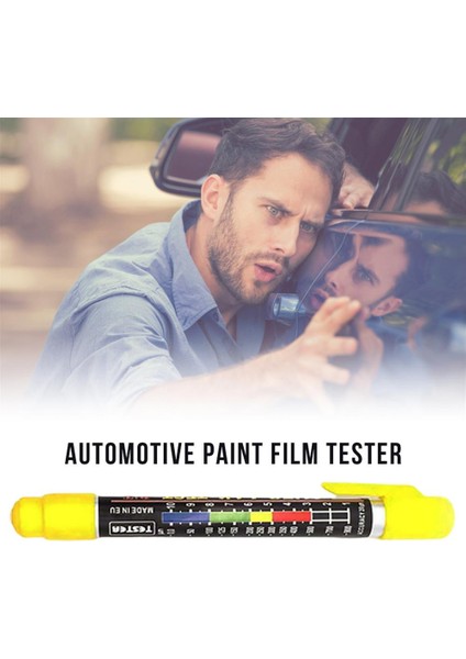 Sarı Stil Araba Boyası Kalınlık Test Cihazı Kalem Araba Lak Test Cihazı Bit Otomatik Verf Dikte Boya Kalınlık Ölçer Ölçer Crash Controleren Manyetische Ipucu (Yurt Dışından) fırsatları
