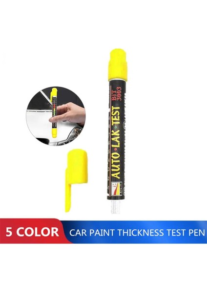 Sarı Stil Araba Boyası Kalınlık Test Cihazı Kalem Araba Lak Test Cihazı Bit Otomatik Verf Dikte Boya Kalınlık Ölçer Ölçer Crash Controleren Manyetische Ipucu (Yurt Dışından) indirimleri