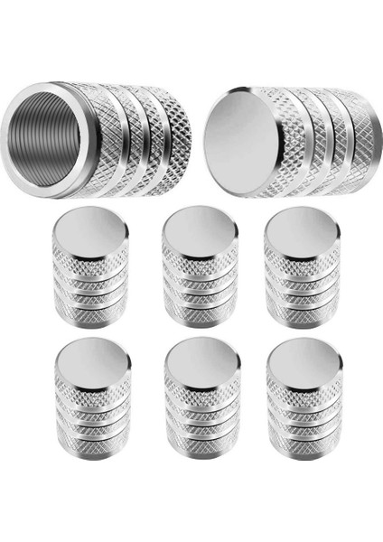 Tip B- Gümüş Stil 8 Adet Lastik Valf Kapakları Lastik Jant Kök Kapağı Toz Geçirmez Oto Jant Kapağı Alüminyum Alaşım Arabalar ve Motosikletler Için Nipel Kapakları Bisikletler (Yurt Dışından)