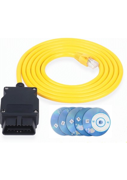 Model 2 CD Stili ile Bmw Icom Enet Kablo Ethernet Verileri Için Obd Arayüzü RJ45 Konnektörü Gizli Veri Aracı Icom Kodlama F-Serisi (Yurt Dışından)