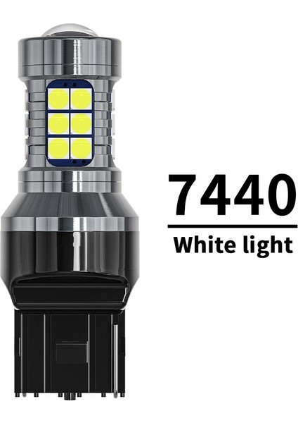 Kırmızı Stil 7440 WY21W W21W Yeni Araba LED Ampüller T15 W16W WY16W Canbus Hata Yok Otomatik Yedekleme Rezerv Işıkları Kuyruk Fren Lambası Smd Amber Kırmızı Beyaz 6000K 12V (Yurt Dışından)