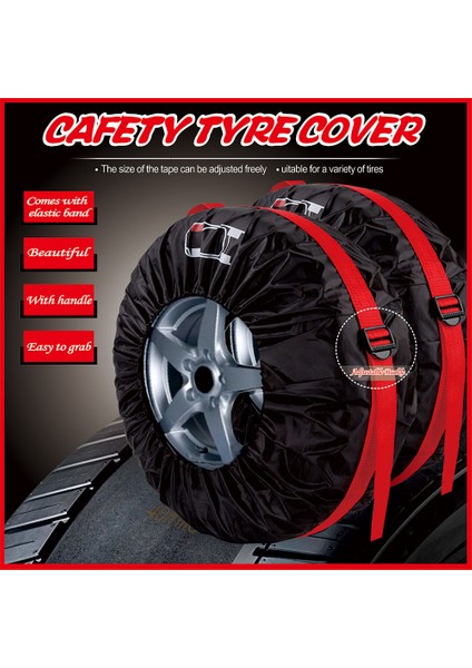 B 4 Adet 16-20 Inç Tarzı Inç Lastik Kılıfı Araba Yedek Lastik Kılıfı Saklama Torbaları Taşıma Çantası Polyester Arabalar Için Lastik Koruma Kapakları (Yurt Dışından) fiyatları