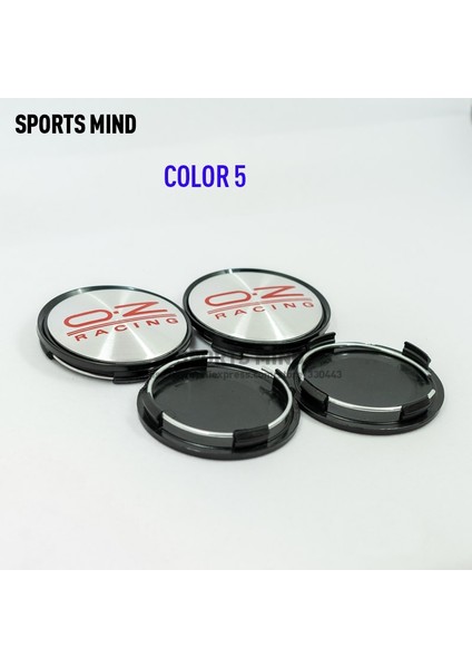 Renk 5 Stili 4pcslot 14 Renkler 63 mm Oz Araba Yarışı Tekerleği Merkezi Hub Caps Araba Amblem Rozeti Logo Tekerlek Merkez Kapağı Etiket Araba Styling Aksesuarları (Yurt Dışından)