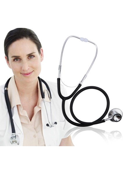 Siyah Stil Çift Kafa Stetoskop Profesyonel Kardiyoloji Stetoskop Doktor Tıbbi Ekipman Öğrenci Veteriner Hemşire Cihazları Aksesuar Kiti (Yurt Dışından) fiyatları