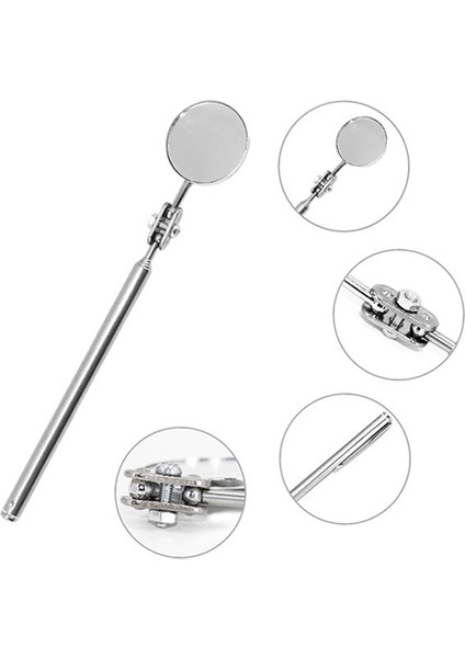 50MM Tarzı mm Taşınabilir Araba Teleskopik Algılama Lens Muayene Yuvarlak Ayna Araba Açı Görüş Kalemi Otomatik Muayene El Onarım Araçları (Yurt Dışından) fırsatları