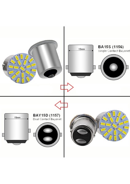 1157 BAY15D Stili Mavi 1157 BAY15D BA15S Smd Dönüş Sinyali W Auto LED Gövde Park Freni LED Yedekleme Kama Kuyruk Ampul Plaka Lambası (Yurt Dışından) modelleri