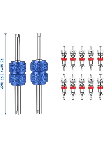 Lastik Tamir Aletleri 4 Stili 2 Parça Kolu Araba Lastiği Valf Göbeği Sökme Aleti Tek Kafa Lastik Tamir Aletleri Valf Çekirdekleri ile - Schrader Valf Aracı (Yurt Dışından)