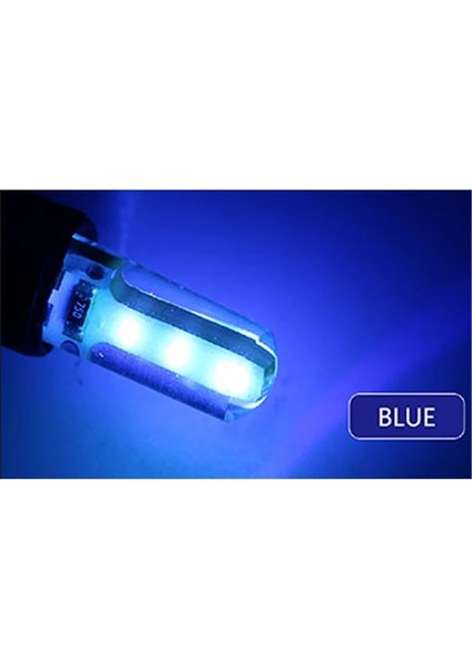 2 Adet Stil Mavi T10 W5W Ar LED Canbus Hata Yok Silika Jel Cob Ampul 12V Otomobil Styling Lights Buz Mavisi Yeşil Pembe Kırmızı Lamba (Yurt Dışından)