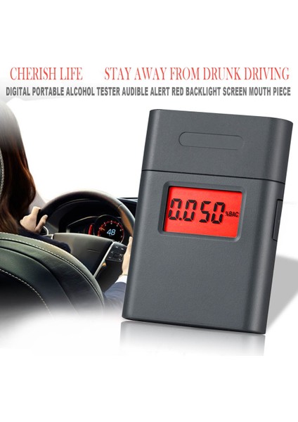 Moda Yüksek Doğruluk Mini Alkol Test Cihazı, Nefes Ölçer, Alkol Ölçer, Alcotest, Karayolu Teşhis Aracında Sürücü Güvenliğini Hatırlatır (Yurt Dışından) fiyatları