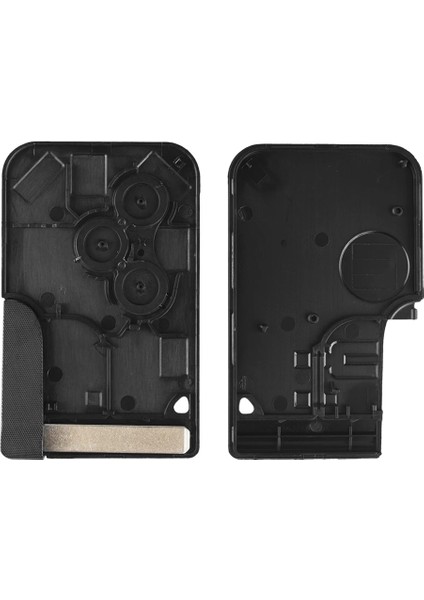 Keyyou Renault Clio Logan Megane 2 Için 3 Düğme Akıllı Kart 3 Koleos Scenic Kart Durumda Siyah Araba Anahtarlık Kabuk ile Küçük Anahtar (Yurt Dışından) fırsatları