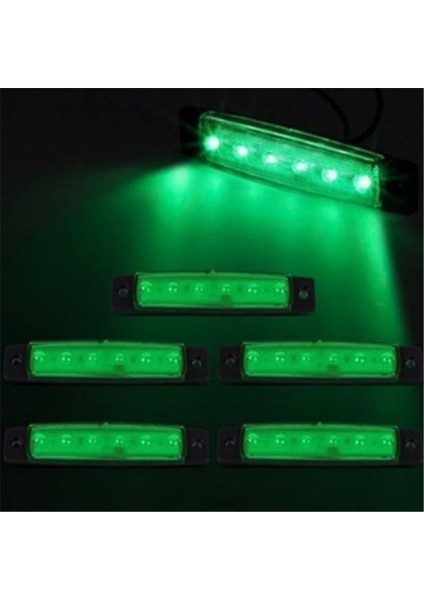 Beyaz 6 LED Kamyon Yan Genişlik Işık Kamyon Römork Işaretleme Işıkları Gece Güvenliği Göstergesi Uyarı Lambası Su Geçirmez Sinyal Lambaları 12V 24V (Yurt Dışından) fiyatları