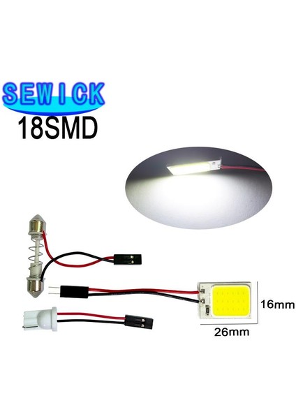 24 LED Beyaz Promosyon Beyaz T10 W5W Cob 24SMD 36SMD 48SMD Araba LED Oto Iç Okuma Lambası Ampul Işık Kubbesi Festoon Araç Paneli Lam (Yurt Dışından)