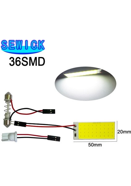 24 LED Beyaz Promosyon Beyaz T10 W5W Cob 24SMD 36SMD 48SMD Araba LED Oto Iç Okuma Lambası Ampul Işık Kubbesi Festoon Araç Paneli Lam (Yurt Dışından)