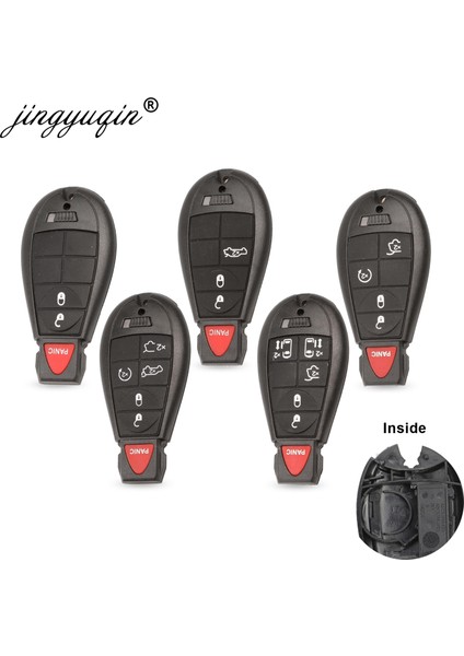 4 Düğme Stili Jeep Grand Cherokee Chrysle Town & Country Dodge Challenger Şarj Cihazı Journey Fob Için Uzaktan Kasa Akıllı Anahtar Shell Kılıf (Yurt Dışından) fiyatları