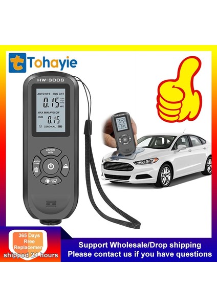 Turuncu Tarzı Arabalar Için 2021 Yeni Otomatik Dijital Kalınlık Ölçer Boya Filmi Ölçer Araba Boyası Kalınlık Ölçer Test Cihazı Kaplama Kalınlığı (Yurt Dışından) fiyatları