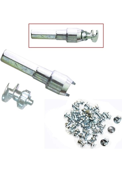 16 Adet Sadece Stil Bisiklet Ayakkabıları Için Lastik Sivri Uçları Botlar Motosiklet Kamyonu Fatbike Çıtçıtları Için Kurulum Aracıyla Lastik Saplamasında Vida Tungsten Balıkçılık (Yurt Dışından)