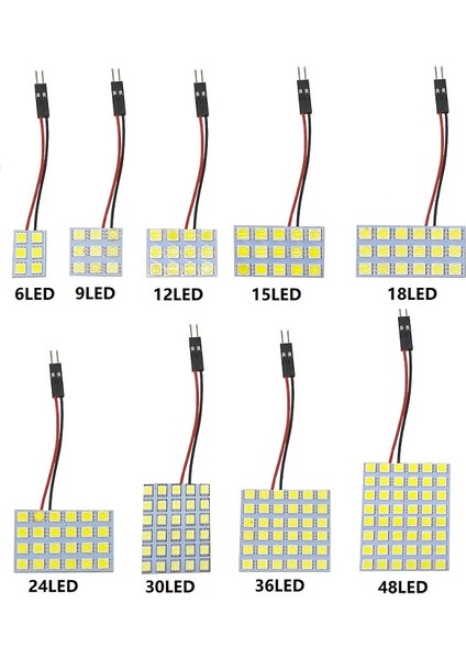 Buz Mavisi Tarzı 24 LED W LED Ampul C10W Festoon T10 W5W LED Işık Cob 12V 6500K Beyaz Araba Iç Kubbe Okuma Gövde Lambaları (Yurt Dışından)
