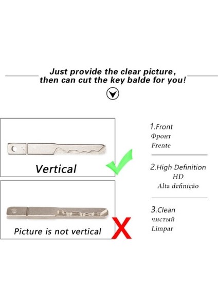 Keyyou Için Kesim Anahtar Bıçak Hizmeti C - Kesim Için Net Bir Bıçak Resmi Gönderin (Bir Araba Anahtarı ve Kesme Hizmeti Sipariş Etmeniz Gerekir) (Yurt Dışından)