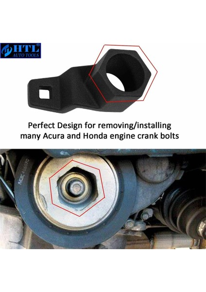 Honda Acura Motorları Için 50MM Krank Mili Krank Kasnağı Anahtarı Tutucu ve Harmonik Dengeleyici Soket (2 Adet) (Yurt Dışından) modelleri