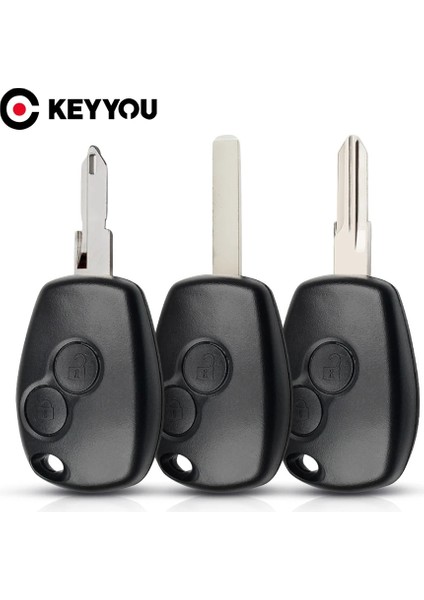 HU136TE Stili Keyyou 2 Düğmeler Araba Uzaktan Anahtar Kabuk Kılıf Renault Megan Modus Clio 3 Kangoo Twingo Logan Sandero Duster Nissan Almera Için (Yurt Dışından) modelleri