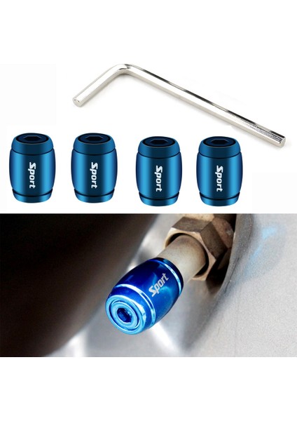 Tip A- Mavi Stil Ar Tekerlek Lastik Valf Kapakları Lastik Jant Kök Kapakları Airdust Otomobiller Için Su Geçirmez Motosikletler Kamyonlar Bisikletler Oto Şekillendirme (Yurt Dışından)