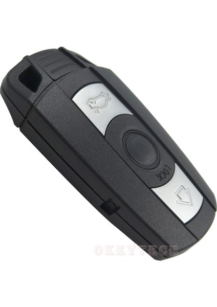 Pil Tarzı Yok Okeytech 3 Düğmeler Uzaktan Araba Anahtarı Kabuk Fob Kılıf Bmw X5 X6 E60 E70 E71 E87 E90 Bmw Serisi Zeka Pil Tutma (Yurt Dışından)