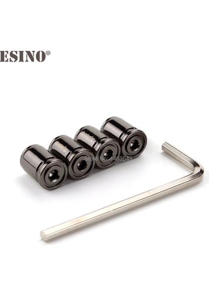 4 x En Yeni Titanyum Siyah Araba Styling Anti-Hırsızlık Paslanmaz Tekerlek Lastik Vana Kök Kapakları Çinko Alaşımlı Jant Lastik Kök Hava Valfi Kapakları (Yurt Dışından)