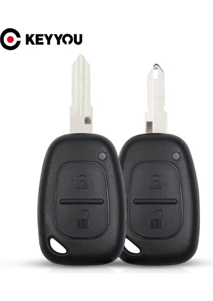 Bıçak Stili Olmadan Keyyou 2 Düğme Araba Anahtarı Kabuk Fob Kılıf Vauxhall Opel Vivaro Renault Movano Trafic Renault Kangoo Kesilmemiş NE73VAC102 Bıçak (Yurt Dışından) fiyatları