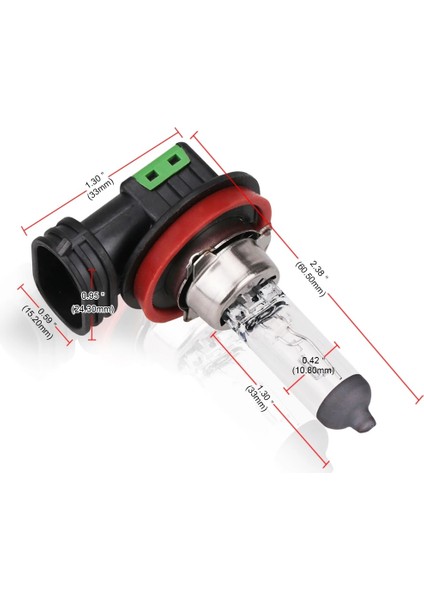 H11 Stili Beyaz V 55W H11 Halojen Ampul 4300K ​​kuvars Cam Araba Sis Lambası Otomatik Lamba Halojen Far Ampulleri Beyaz Sis Farları (Yurt Dışından) indirimleri