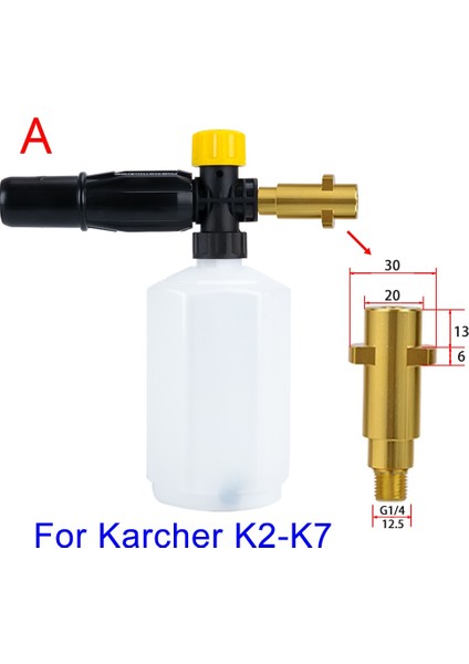 Karcher K2-K7 Stili Için Araba Köpüğü Yıkama Kar Köpüğü Lance Kar Köpüğü Jeneratörü Köpük Yıkayıcı Köpük Topu Karcher Nilfisk Lavor Huter Için Yüksek Basınçlı Yıkayıcı (Yurt Dışından)