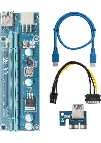 0,6 M Verı-E Yükseltici Kart 60CM USB 3.0 Kablosu Pcı Express Pcıe 1x - 16X Genişletici Sata Ekran Kartı Için (Yurt Dışından)