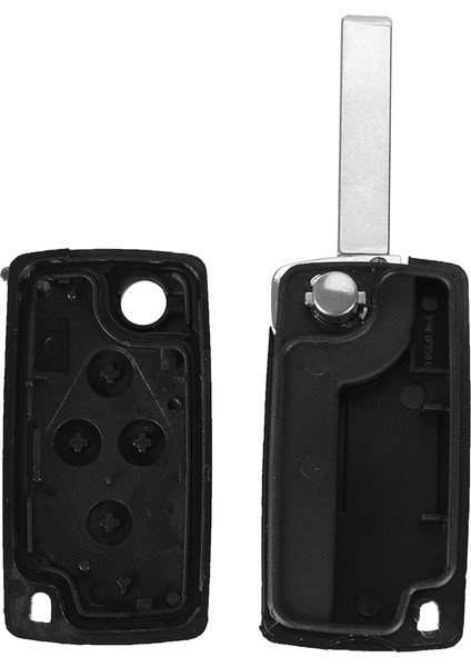 Va2 CE0536 Stili Keyyou 4 Düğmeler Flip Floding Uzaktan Anahtarlık Durumda Kabuk Fob Peugeot Citroen C8 Kesilmemiş Bıçak Oluk CE0523 (Yurt Dışından) fırsatları