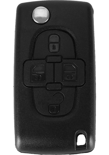 Va2 CE0536 Stili Keyyou 4 Düğmeler Flip Floding Uzaktan Anahtarlık Durumda Kabuk Fob Peugeot Citroen C8 Kesilmemiş Bıçak Oluk CE0523 (Yurt Dışından) indirimleri