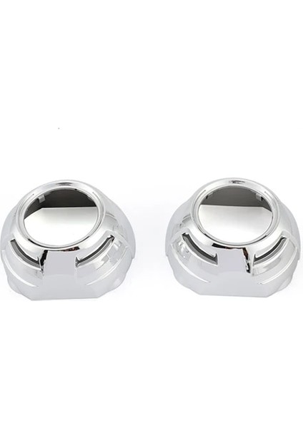 RA-Z-011 Stili Ronan Araba Styling Örtüleri Bi-Xenon Projektör Farlar Lens Dıy Kapak Lambası Hella Q5 Lens Için Krom Kaplı Maskeler (Yurt Dışından)
