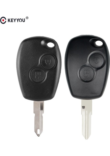 VAC102 Keycase Stili ile Keyyou Uzaktan Araba Anahtarı Kabuk Kılıf Renault Megane Modus Espace Laguna Duster Logan Clio Kango Nissan Almera 2 Düğmeler Anahtar (Yurt Dışından)
