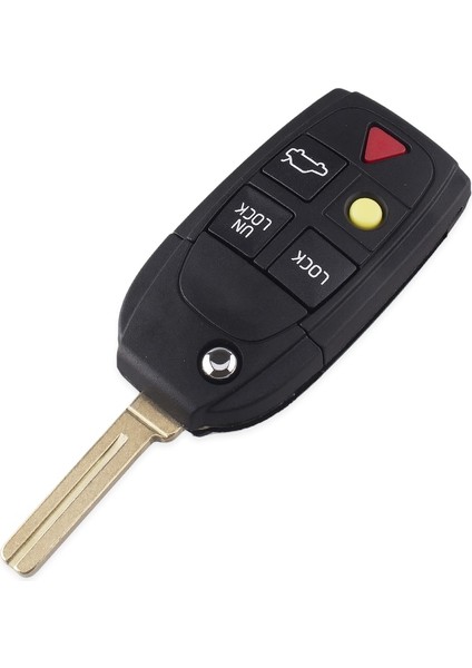 5 Düğmeli Anahtar Kutusu Stili Keyyou Yeni Yedek 5 Düğmeler Uzaktan Çevirme Katlanır Anahtar Kabuk Volvo XC70 XC90 V50 V Fob Araba Anahtarı Durum (Yurt Dışından)